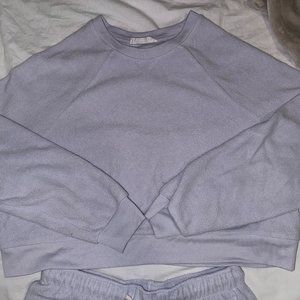 Purple Fuzzy pajama or lounge set